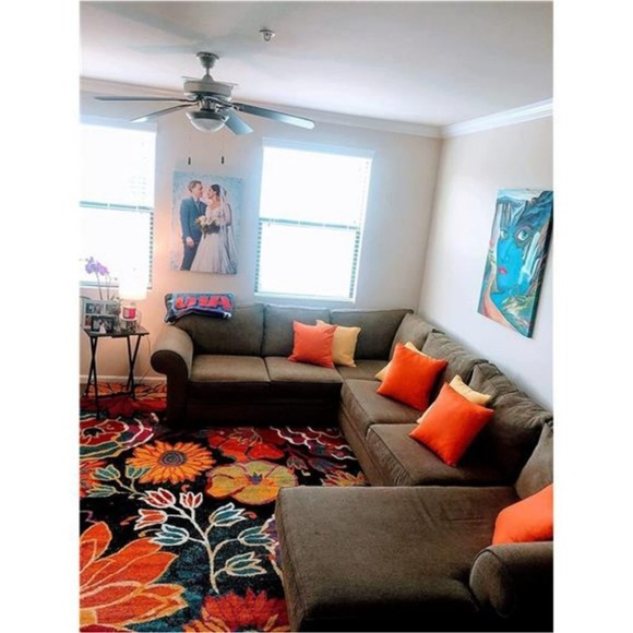 (4PC) Autumn Fall Halloween Thanksgiving Orange Cotton Pillow Covers Case Decor - Picture 3 of 5